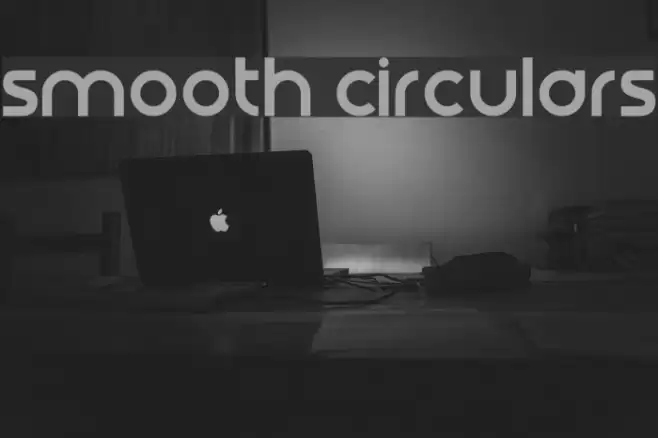 Smooth Circulars Font examples