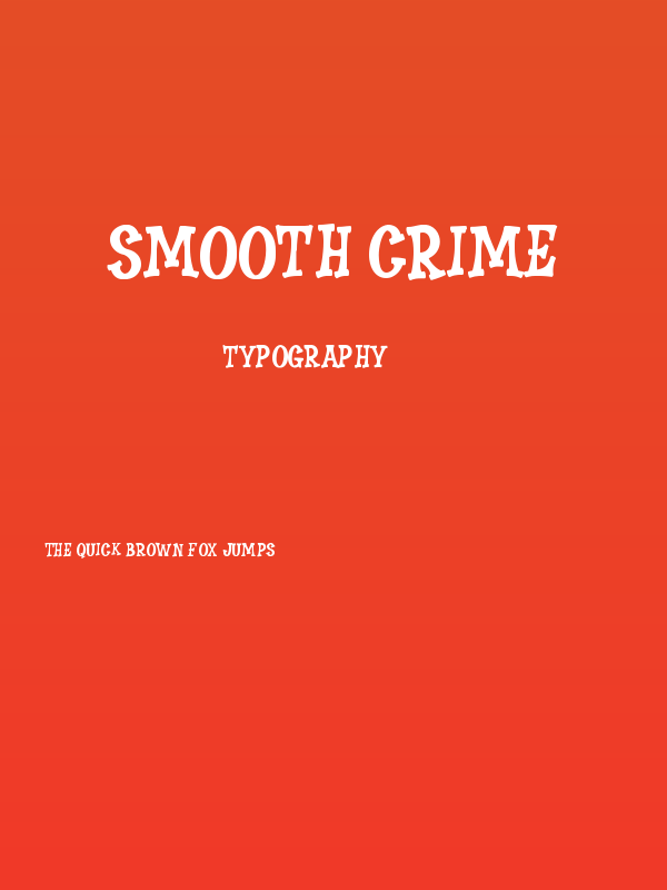 Smooth Crime Poster