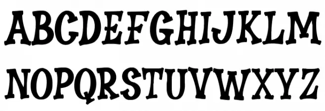 Smooth Crime フォント 小文字