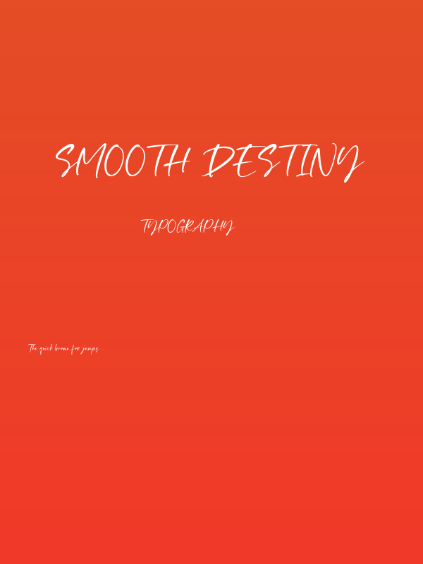 Smooth Destiny Poster