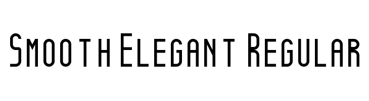 Smooth Elegant Regular Fonte