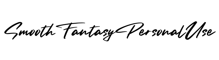 Smooth Fantasy Personal Use  フリーフォントのダウンロード
