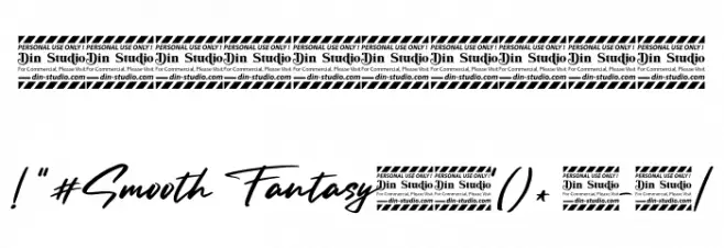 Smooth Fantasy Personal Use Font OTHER CHARS