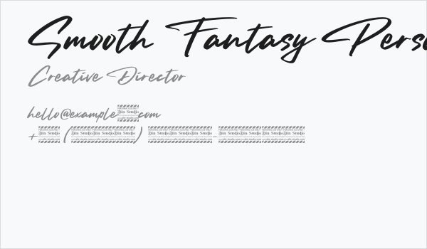 Smooth Fantasy Personal Use Business Card
