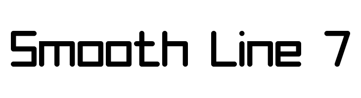 Smooth Line 7 Font