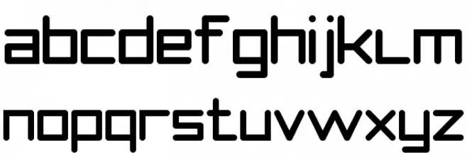 Smooth Line 7 フォント 小文字