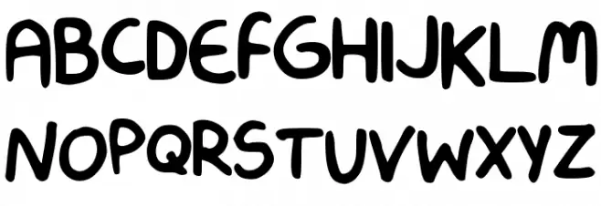 Smooth Marker Schriftart Groß