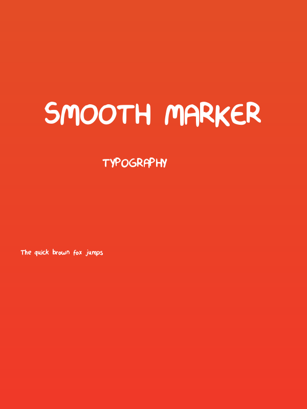 Smooth Marker Poster
