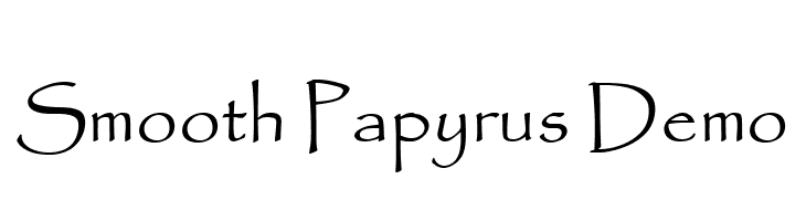 papyrus font without jagged edges