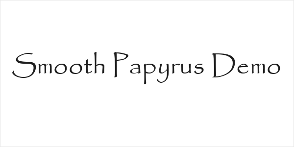 Smooth Papyrus Demo Logo