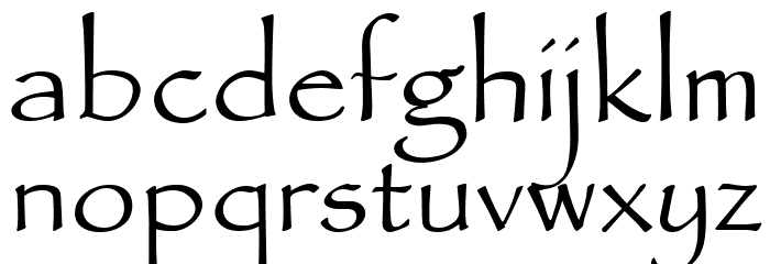Smooth Papyrus Demo Font LOWERCASE