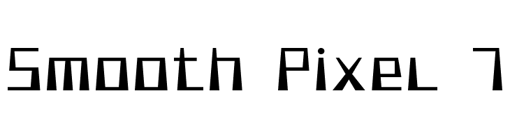 Smooth Pixel 7  Free Fonts Download