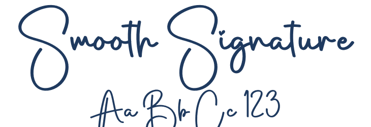Smooth Signature Font Preview