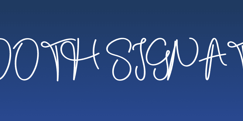 Smooth Signature Social Header