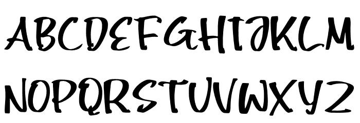 Smooth Font UPPERCASE