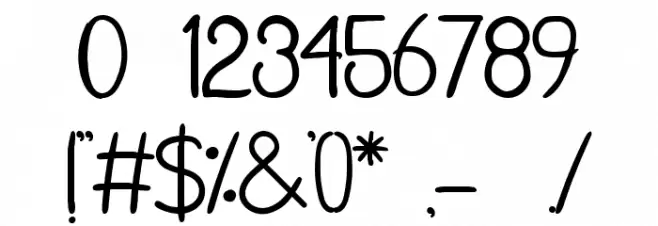 Smoother Regular Font OTHER CHARS