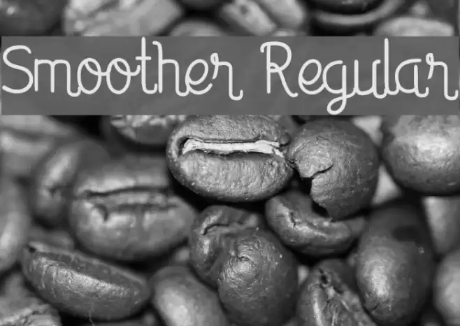 Smoother Regular Font examples
