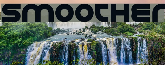 Smoother Schriftart examples