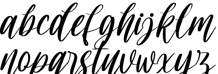 Smoothest Personal Use Font LOWERCASE