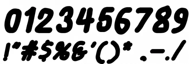 Smoothie Black Italic Font OTHER CHARS