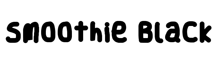 Smoothie Black Font