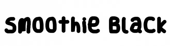 Smoothie Black  Frei Schriftart Herunterladen