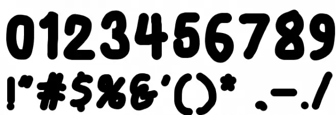 Smoothie Black Font OTHER CHARS