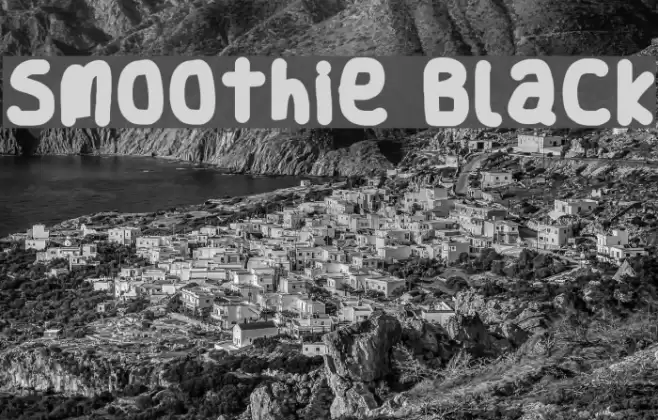 Smoothie Black Font examples