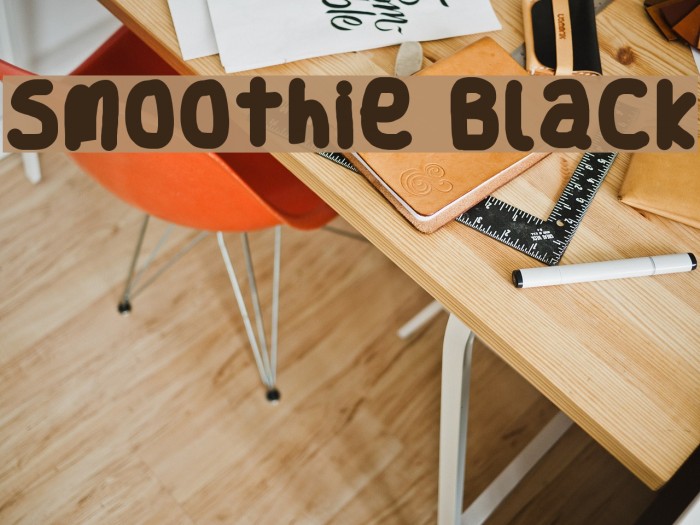 Smoothie Black Font examples