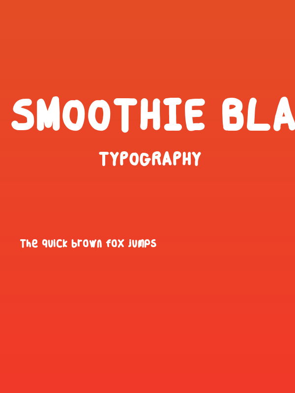 Smoothie Black Poster