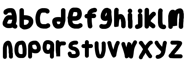 Smoothie Black Font LOWERCASE