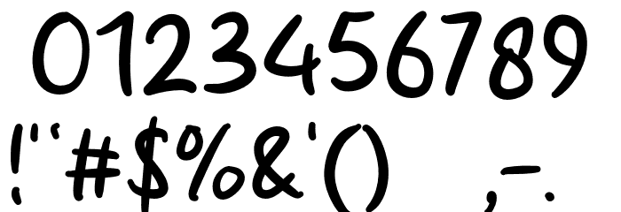 Smoothie Cream Font OTHER CHARS