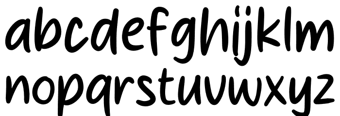 Smoothie Cream Font LOWERCASE