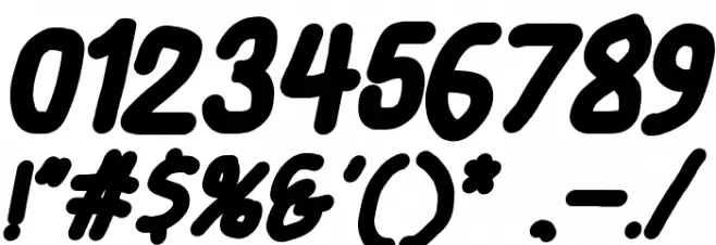 Smoothie ExtraBold Italic Font OTHER CHARS