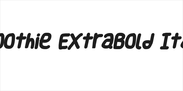 Smoothie ExtraBold Italic Logo