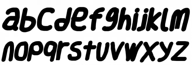 Smoothie ExtraBold Italic خط أحرف صغيرة