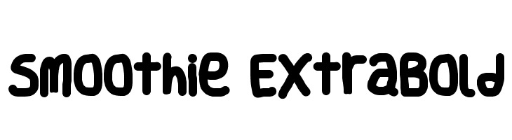 Smoothie ExtraBold  नि: शुल्क फ़ॉन्ट्स डाउनलोड