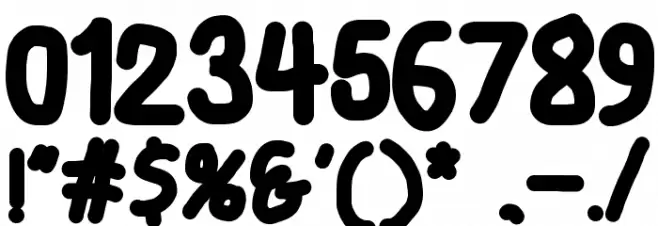 Smoothie ExtraBold Font OTHER CHARS