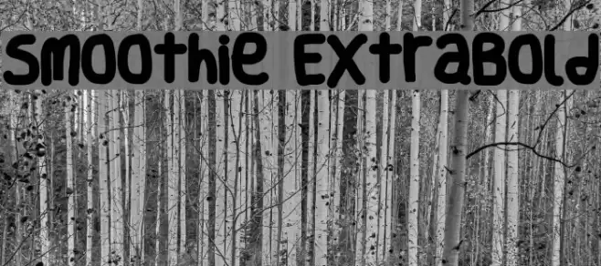 Smoothie ExtraBold Font examples