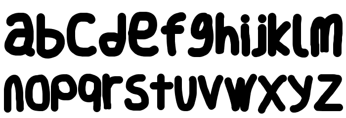 Smoothie ExtraBold Font LOWERCASE