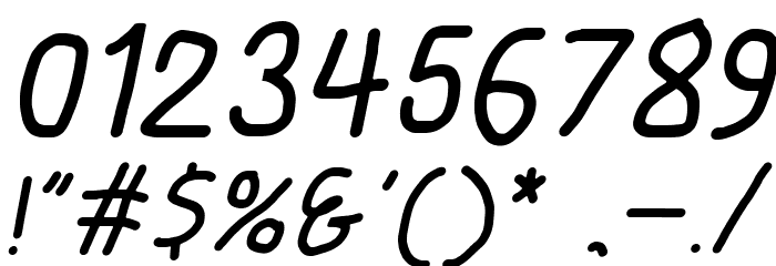 Smoothie Light Italic Font OTHER CHARS