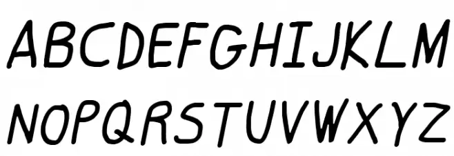 Smoothie Light Italic Font Litere mari