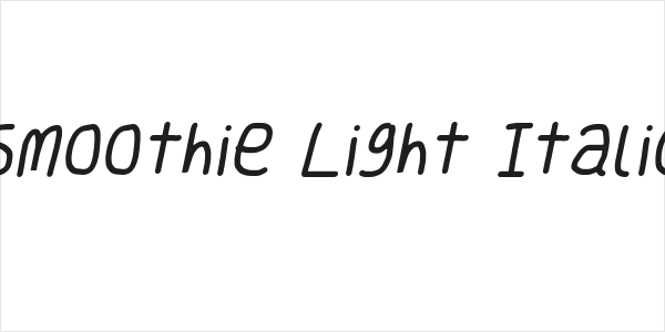 Smoothie Light Italic Logo