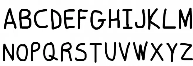 Smoothie Light フォント 大文字