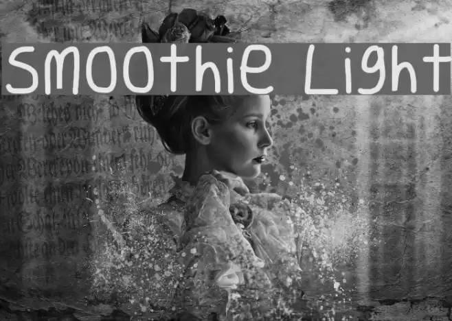 Smoothie Light Font examples