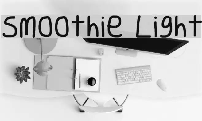 Smoothie Light Font examples