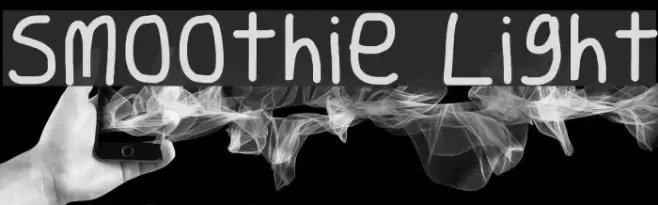 Smoothie Light Font examples