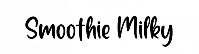 Smoothie Milky  Fuentes Gratis Descargar