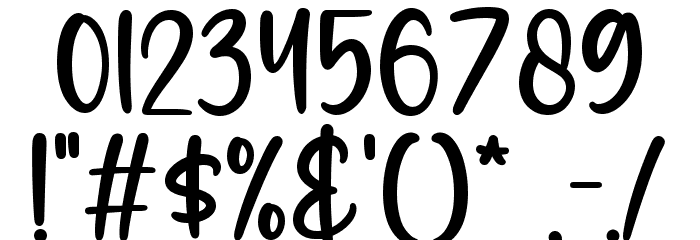 Smoothie Milky Font OTHER CHARS