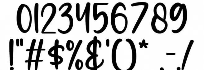 Smoothie Milky Font OTHER CHARS